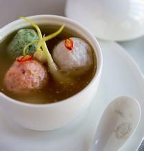 三色菜球湯