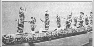 獨木舟木雕 獨木舟木雕