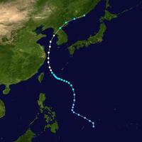 颱風“派比安”移動路徑圖