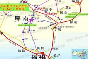 鴛鴦溪地圖(福建屏南鴛鴦溪自駕車地圖