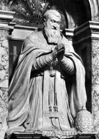希克斯圖斯五世在羅馬聖母大殿的雕像