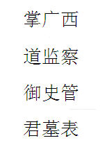 掌廣西道監察御史管君墓表