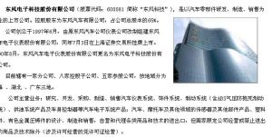 東風電子科技股份有限公司