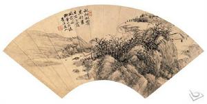 水墨畫扇面欣賞