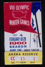 1960年斯闊谷冬奧會套票