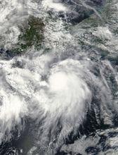 熱帶風暴伊莉安娜衛星雲圖