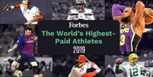 2019年福布斯全球運動員年度收入百強名單 2019年福布斯全球運動員年度收入百強名單