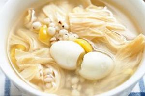 白果腐竹飯 白果腐竹飯