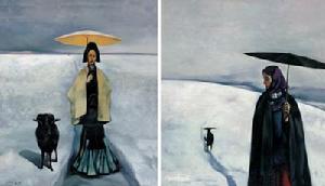 牟恆 人物（兩幅）