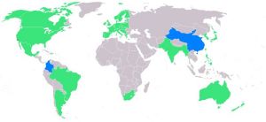 參賽國家及地區分布