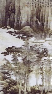 清龔賢湖濱草閣圖 清龔賢湖濱草閣圖