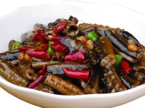 芹黃炒鱔片 芹黃炒鱔片