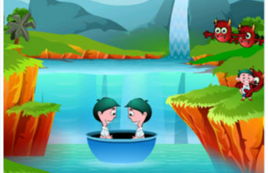 小男孩過河逃亡 小男孩過河逃亡