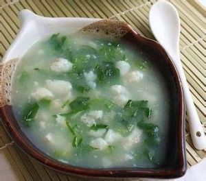 魚糜青菜湯 魚糜青菜湯