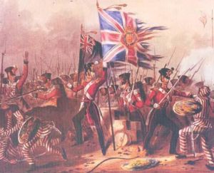 藤牌兵與英軍作戰