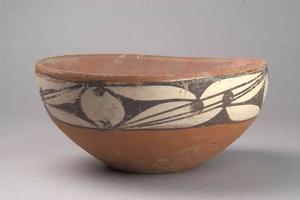 仰韶文化白衣彩陶碗形缽 仰韶文化白衣彩陶碗形缽