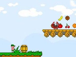 小遊戲《小男孩吃水果》