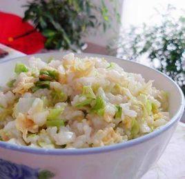 白菜雞蛋炒飯 白菜雞蛋炒飯