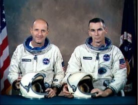 任務統計 任務名稱 雙子星座9A號 呼號 雙子星座9A號 成員人數 2 發射地點 佛羅里達州甘迺迪航天中心LC 19 發射 1966年6月3日13:39:33 UTC 降落 1966年6月6日14:00:23 UTC 降落地點 27&deg;52′N 75&deg;0′W / 27.867&deg;N 75&deg;W / 27.867; -75 任務時間 3天0小時20分鐘50秒 環繞軌道次數 47 遠地點 266.9千米 近地點 158.8千米 飛行距離 2,020,741千米 質量 3,750千克