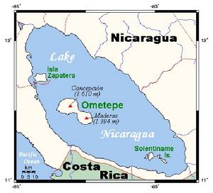 尼加拉瓜湖方點陣圖