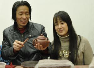 趙小玉與朱可心壺藝傳人朱新洪