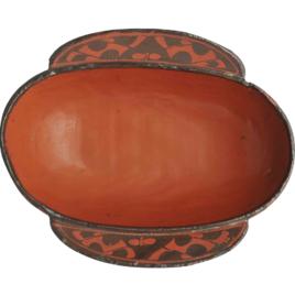 西漢漁陽三角紋漆耳杯 西漢漁陽三角紋漆耳杯