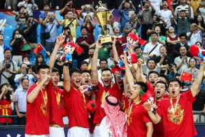 中國隊奪冠慶祝