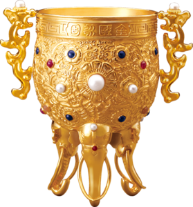 清乾隆金嵌寶金甌永固杯