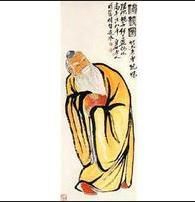 齊白石東方朔偷桃圖 齊白石東方朔偷桃圖