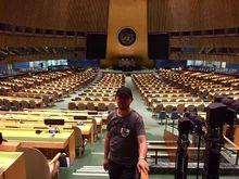 孫欽敏在聯合國總部