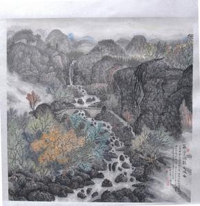 徐天茂作品之藤蘿倒掛龍吸水