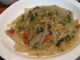 雪菜炒粉皮 雪菜炒粉皮