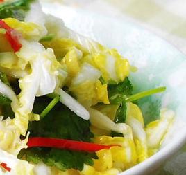 香菜拌白菜 香菜拌白菜