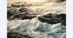 周智慧先生國畫大海作品