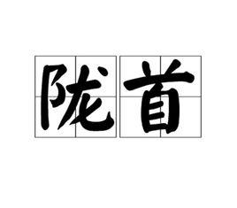 隴首[漢語辭彙]