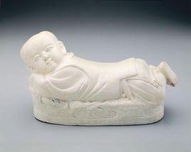 北宋定窯白瓷嬰兒枕