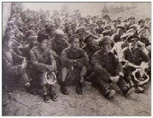 1947年，陝北蟠龍戰役中被俘虜的國民黨第一六七旅官兵。