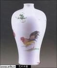 粉彩雙雞紋圖梅瓶 粉彩雙雞紋圖梅瓶