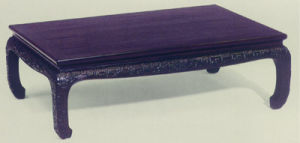 （圖）紫檀雕龍炕桌·清朝·中期