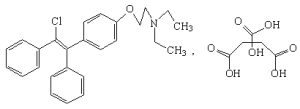 結構式-枸櫞酸氯米芬膠囊