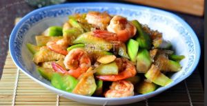 絲瓜炒對蝦 絲瓜炒對蝦