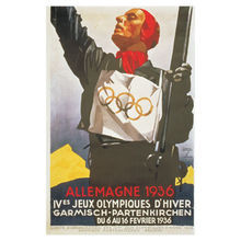 1936年加米施-帕滕基興冬奧會海報