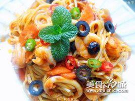 蝦仁魷魚意面 蝦仁魷魚意面