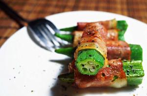 秋葵培根卷 秋葵培根卷