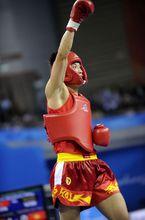 2010年11月17日，張軍勇在賽後慶祝勝利。