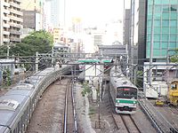 （圖）澀谷站出發的埼京線電車