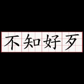 不知好歹
