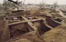 1994年第二次發掘西陰村遺址現場