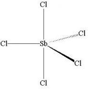 五氯化銻結構式