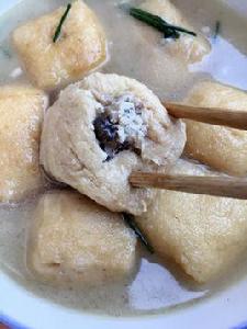 油豆腐嵌肉 油豆腐嵌肉